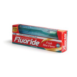 Fluoride Toothpaste W/Toothbrush